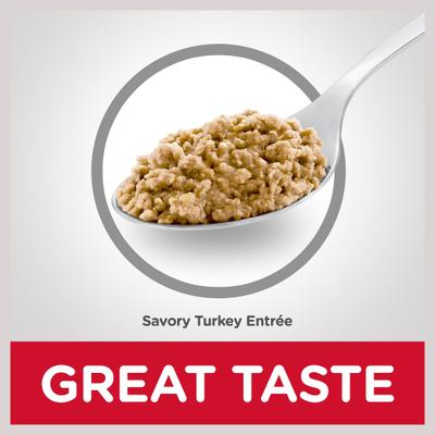 Adult Savory Turkey Entree Wet Cat Food, 5.5-oz can, case of 24