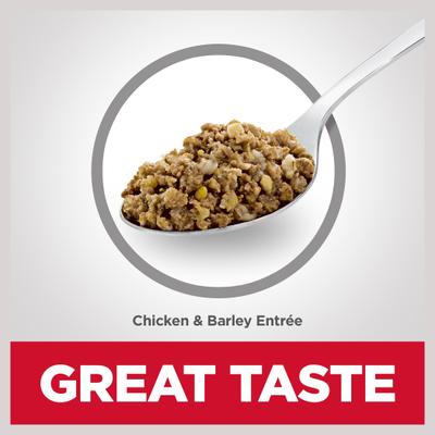 Bundle: Hill's Science Diet 7+ Chicken & Barley Entrée + Beef & Barley Entree Canned Dog Food