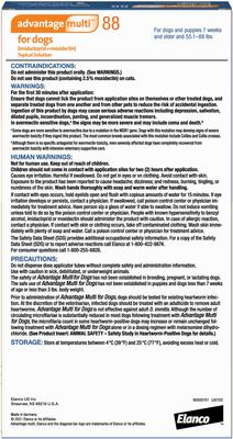 Topical Solution for Dogs, 55.1-88 lbs, (Blue Box), 6 Doses (6-mos. supply)