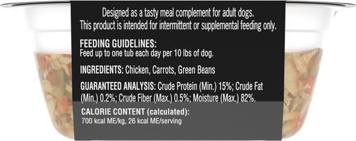 Simply Crafted Chicken, Carrots & Green Beans Limited-Ingredient Wet Dog Food Topper, 1.3-oz, case of 10