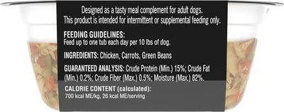 Simply Crafted - Alimento húmedo para perros con pollo, zanahorias y judías verdes (ingredientes limitados), 1.3 oz (caja de 10)