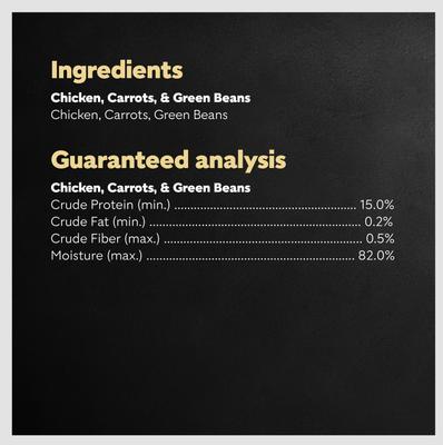 Simply Crafted Chicken, Carrots & Green Beans Limited-Ingredient Wet Dog Food Topper, 1.3-oz, case of 10