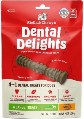 Dental Delights Large Chicken & Parsley Dental Dog Treats, 23.2-oz bag
