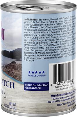 Grain-Free Northern Catch Salmon Wet Dog Food, 12.5-oz can, case of 12