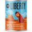 Alimento enlatado para perros Liberty con receta de carne de res, lata de 12.5 oz, caja de 12