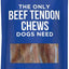 The Only Beef Tendon Chews Dogs Need Hard Chew Dog Treats, 10 count