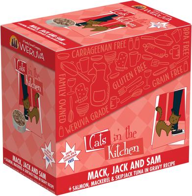 Bundle: Weruva Cats in the Kitchen Mack, Jack & Sam Salmon, Mackerel & Tuna Recipe + Cats in the Kitchen Pumpkin Jack Splash Tuna in Pumpkin Soup Cat Food Pouches