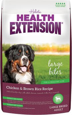 Large Bites Chicken & Brown Rice Recipe Dry Dog Food, 15-lb bag