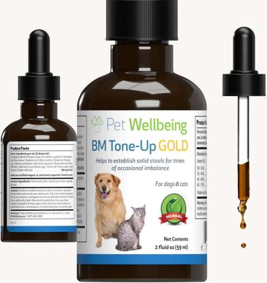 BM Tone-Up GOLD para la diarrea en perros y gatos, botella de 2 oz