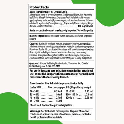 BM Tone-Up GOLD for Diarrhea for Dogs & Cats, 2-oz bottle