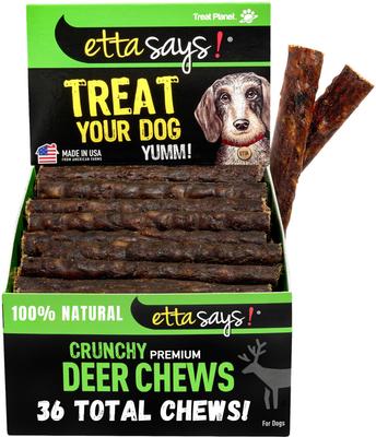 Premium 4" Beef Recipe Crunchy Dog Chews, 36 count