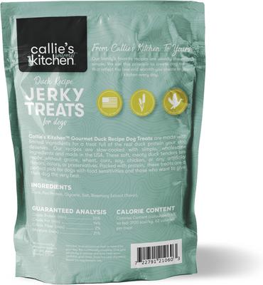 Gourmet Duck Recipe Grain-Free Jerky Dog Treats, 40-oz bag