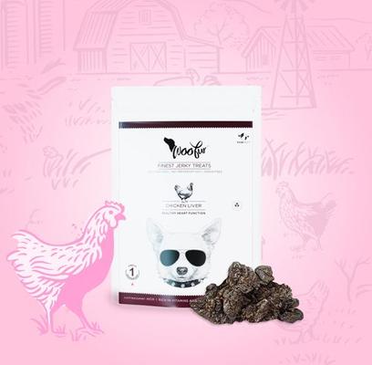 Woofur Chicken & Beetroot Air-Dried All Natural Grain-Free Jerky Dog Training Treat, 1.76-oz bag