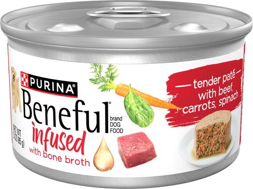 Infused Pate with Real Lamb, Carrots & Spinach Wet Dog Food, 3-oz can, case of 12