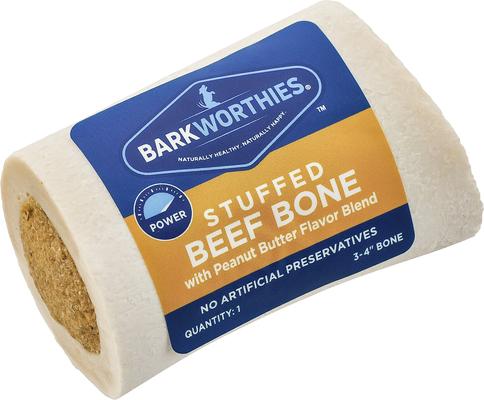 Shin Bone Stuffed with Bully Stick Blend Dog Treat, 3 - 4 in