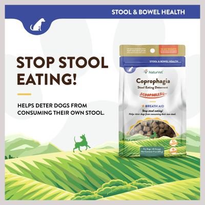 NaturVet, Stool Eating Deterrent Scoopable Tiny Bites, apoyo digestivo contra la coprofagia de perros, 312 g