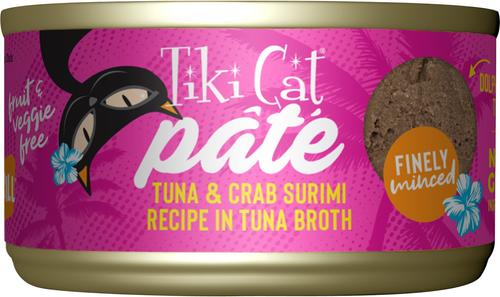 Grill Tuna & Crab Surimi Recipe in Tuna Broth Grain-Free Pate Wet Cat Food, 2.8-oz can, case of 12