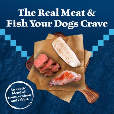 Wilderness Snake River Grill Trout, Venison & Rabbit Formula Grain-Free Canned Dog Food, 12.5-oz, case of 12