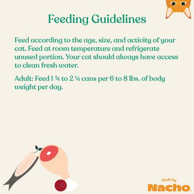 Made by Nacho WIld-Caught Chicken & Herring Recipe Grain-Free Pate Wet Cat Food, 3-oz can, case of 24