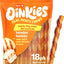 Oinkies Tender Twists with 100% Real Chicken Breast Rawhide-Free Natural Dog Treats, 18 count