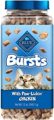 Bundle: Blue Buffalo Indoor Health Chicken & Brown Rice Recipe Adult Dry Food + Bursts with Paw-Licken Chicken Cat Treats