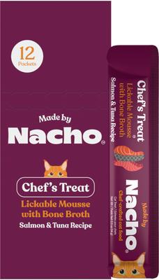 Tuna & Salmon Recipe Grain-Free Lickable Cat Treats, 0.5-oz pouch, case of 12