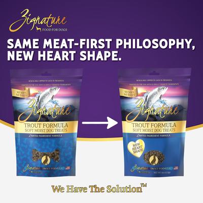 Golosinas blandas para perros con sabor a trucha, bolsa de 4 oz