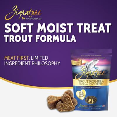Trout Flavored Soft Dog Treats, 4-oz bag