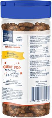 Bundle: Variety Pack - Natural Balance Limited Ingredient Diets Mini Rewards Chicken Formula Dog Treats, Salmon & Turkey Flavors