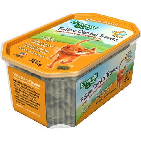 Golosinas dentales para gatos con pollo, bolsa de 325 g