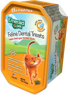 Feline Dental Treats with Chicken Cat Treats, 11-oz bag