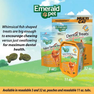 Feline Dental Treats with Chicken Cat Treats, 11-oz bag