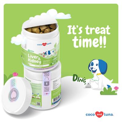 Coco and Luna Milk Thistle Hepatic Support Soft Chew Liver & Kidney Supplement for Dogs, 90 count