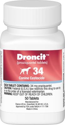 Comprimido para perros, 34 mg, 1 comprimido