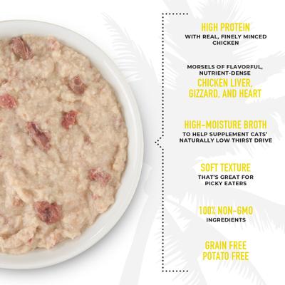 After Dark Pate+ Chicken Grain-Free Wet Cat Food 2.8-oz can, case of 6