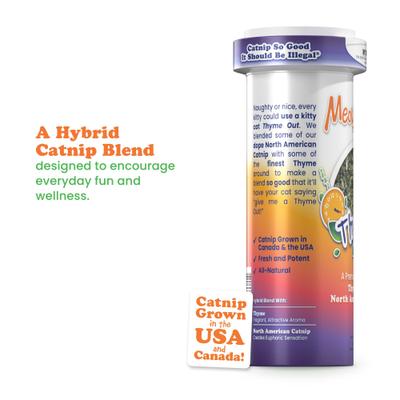 Mezcla de hierba gatera Thyme Out, botella de 0.92 oz
