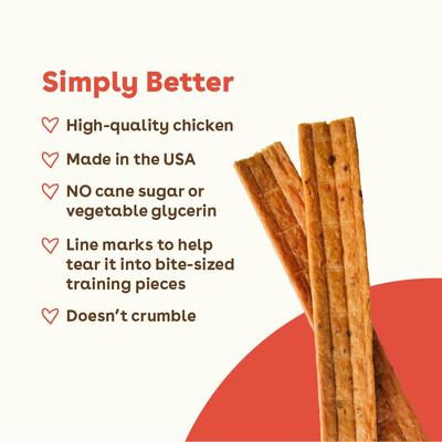 Chicken High-Protein Jerky Dog Treats, 10-oz bag