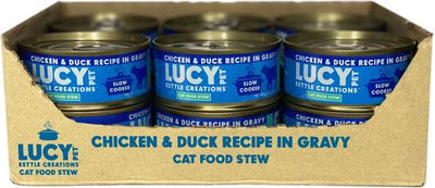 Kettle Creations Chicken & Duck Recipe in Gravy Wet Cat Food, 2.47-oz can, case of 12