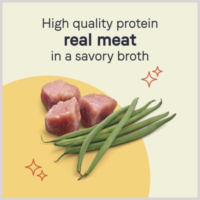 Bundle: CANIDAE PURE Petite Small Breed Pottage Style Dinner with Duck & Pumpkin Breed + Small Breed Fricassee Style Dinner with Turkey & Green Beans Wet Dog Food Trays