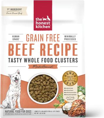 Grain-Free Beef Whole Food Clusters Dry Dog Food, 10-lb bag