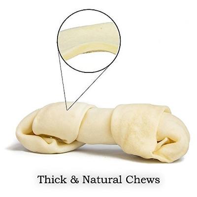 Golosinas para perros Rawhide Bones, 10 unidades, 6-7 pulgadas