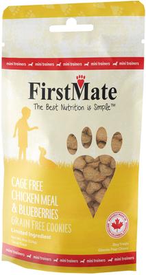Cage Free Chicken Meal & Blueberries Mini Trainer Grain-Free Dog Treats, 8-oz bag