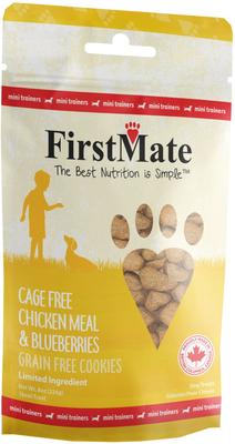 Cage Free Chicken Meal & Blueberries Mini Trainer Grain-Free Dog Treats, 8-oz bag