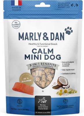 Salmon Dog Treats for Small & Mini Dogs with Chamomile, Calming Recipe, 3.5-oz bag