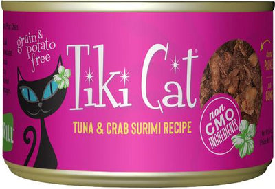 Grill Tuna in Crab Surimi Grain-Free Canned Cat Food, 6-oz, case of 8