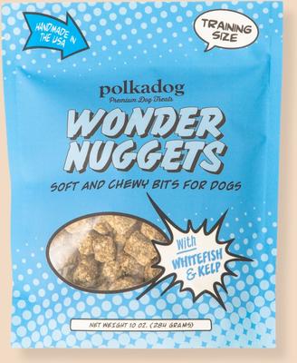 Wonder Nuggets Whitefish & Kelp - Golosinas suaves y masticables para perros, bolsa de 10 oz