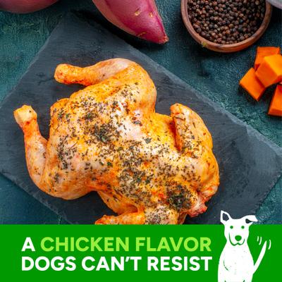 Premios para perros Wag More Bark Less Chicken & Sweet Potato, sin cereales, bolsa de 10 oz