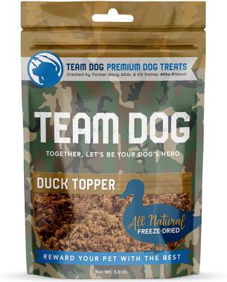 Golosinas liofilizadas para perros Duck Topper, bolsa de 5 oz