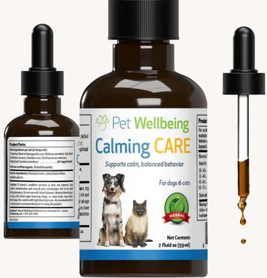 Calming CARE Bacon Flavored Liquid Calming Supplement for Cats & Dogs, 2-oz bottle