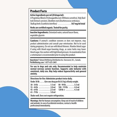 Calming CARE Bacon Flavored Liquid Calming Supplement for Cats & Dogs, 2-oz bottle